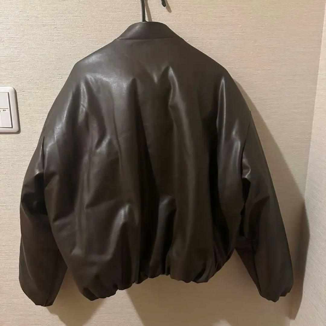 aloアロ faux レザーボンバージャケット（最終値下げ）