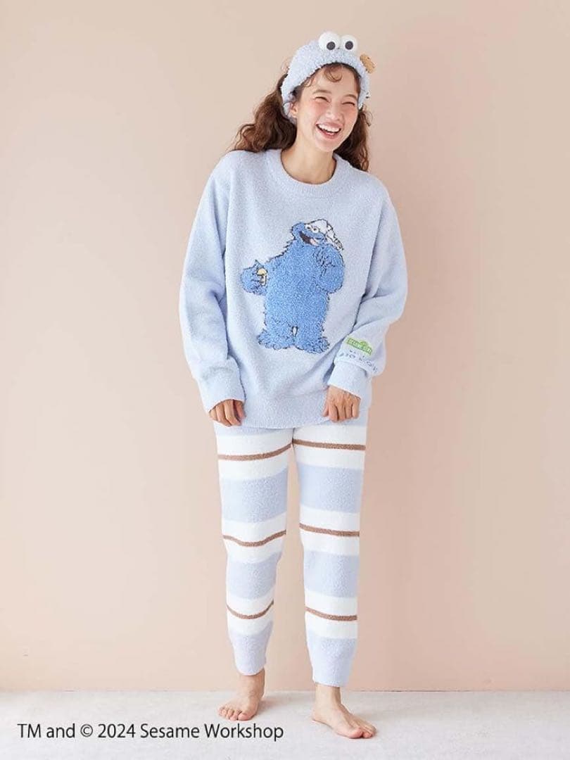 【ジェラートピケ】SESAME STREETプルオーバー&ロングパンツセット