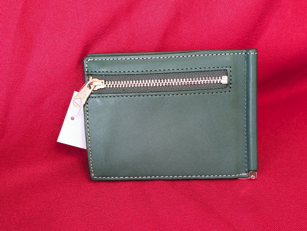 【新品未使用】ポールスミス　 2つ折りマネークリップ　財布 緑
