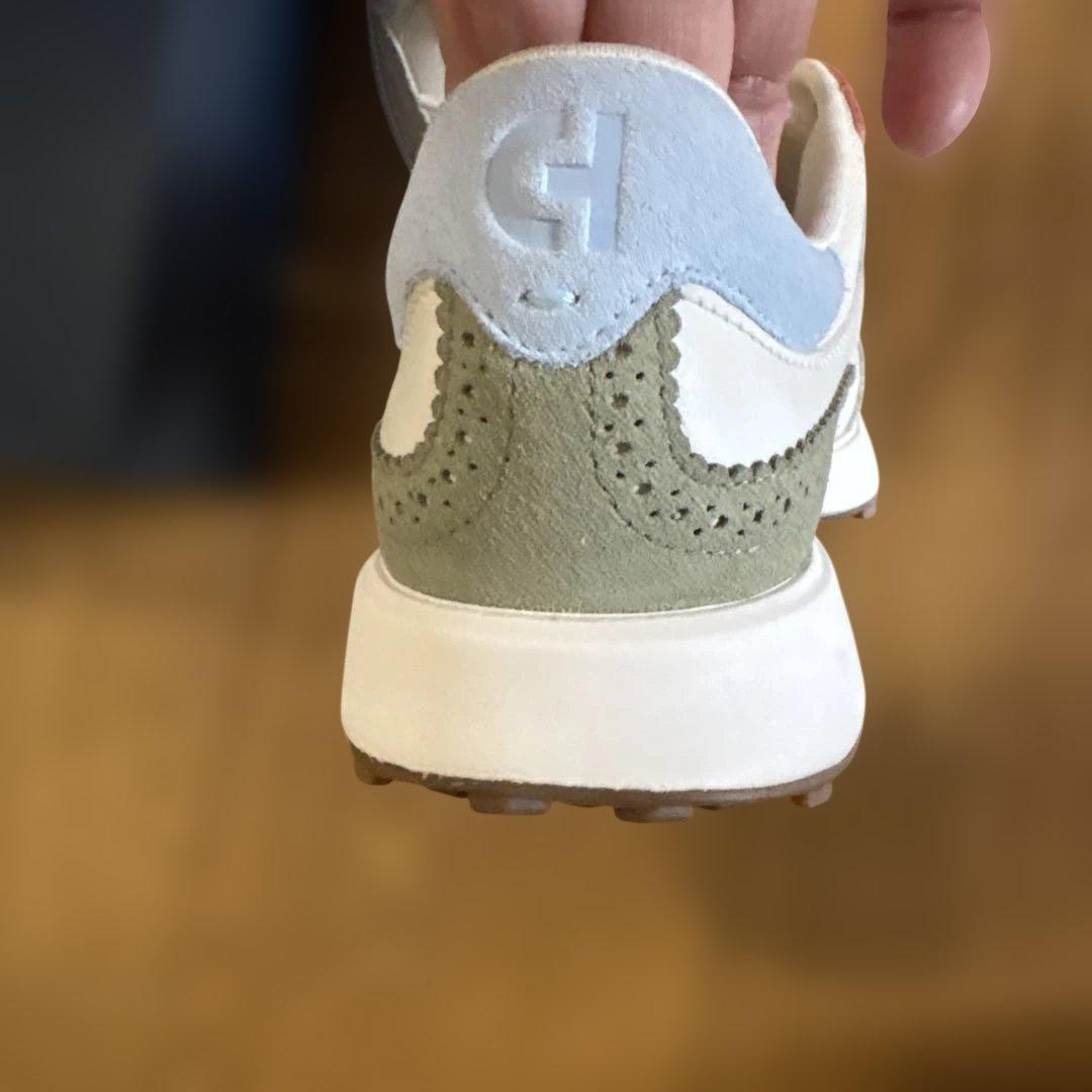 COLE HAAN スニーカー ホワイト/グリーン/ピンク 箱付き