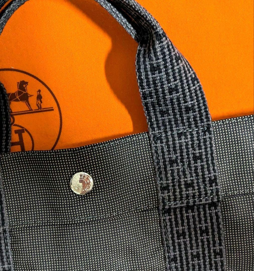 【美品】HERMES エルメス トートバッグエールラインMM 保存用巾着袋付き