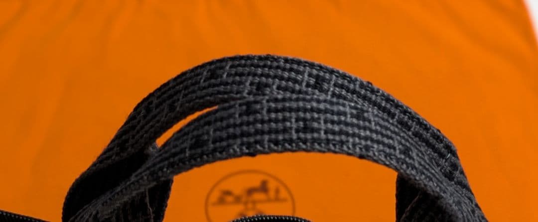 【美品】HERMES エルメス トートバッグエールラインMM 保存用巾着袋付き