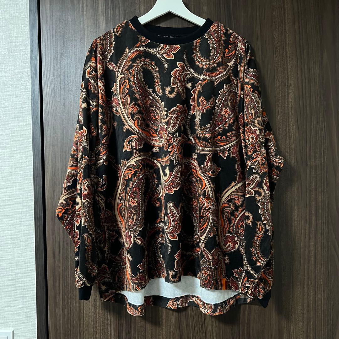 TIGHTBOOTH タイトブース ペイズリー ベロア ロンT