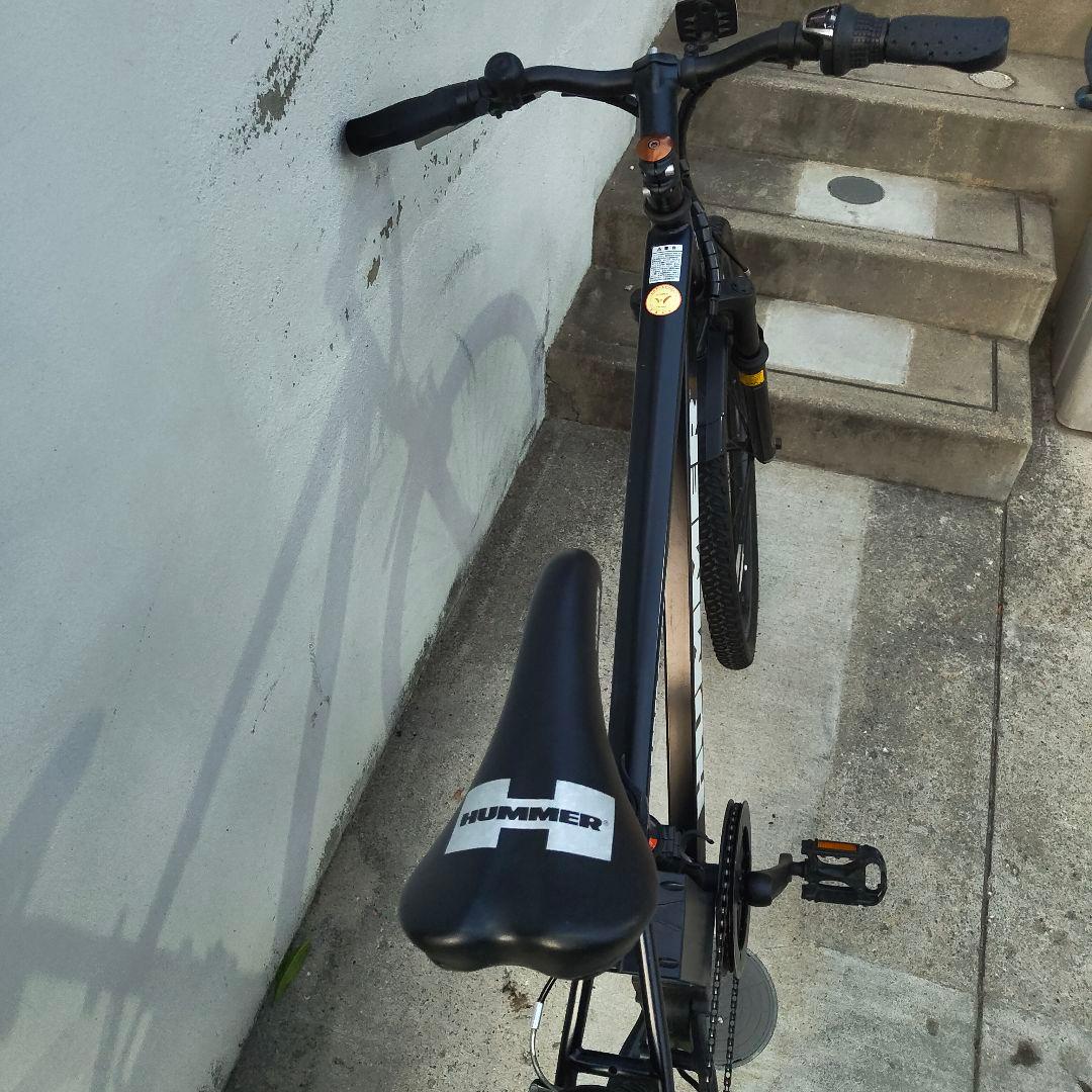 引取限定　HUMMER 電動アシスト黒 ギア　ハマー　ロードバイク　ジャンク