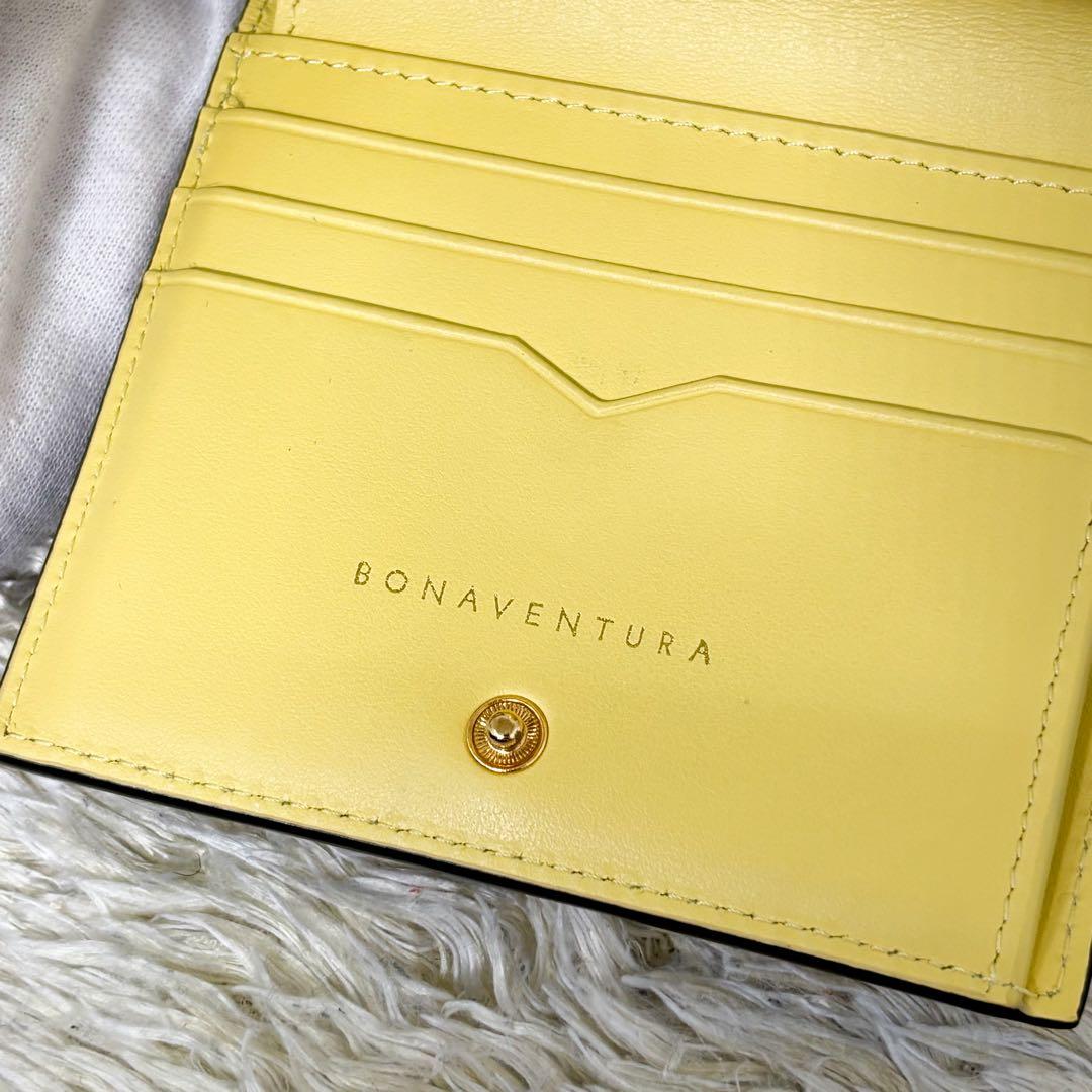 【極美品】ボナベンチュラ バイフォールドウォレット 二つ折り財布 グレージュ