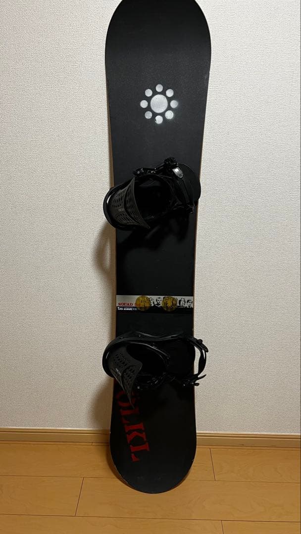 Völkl スノーボード ブラック FLUX PRビンディング付き