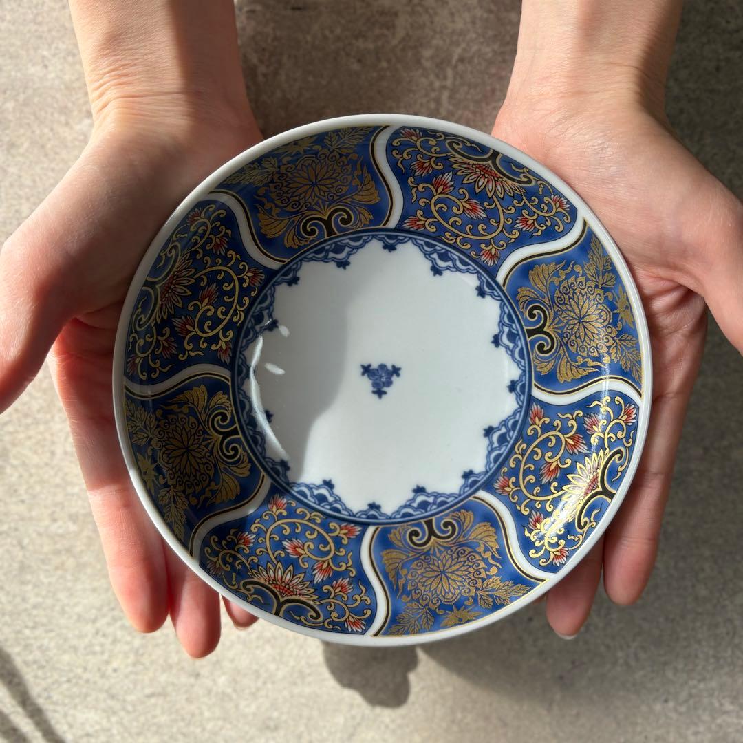 献上古伊万里 １０点セット　飯碗五色　取り皿五色　まとめ売り　食器　茶碗　五客揃