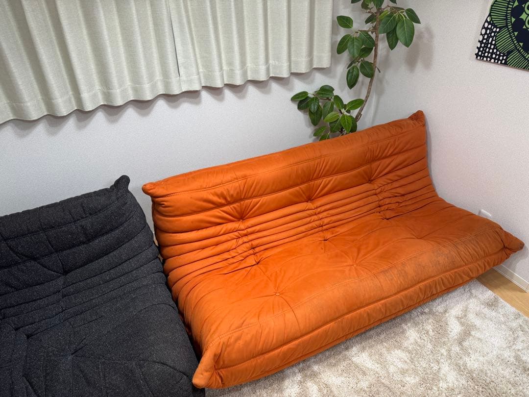 ligne roset リーンロゼ トーゴ TOGO ３人掛けソファ ロゼトーゴ