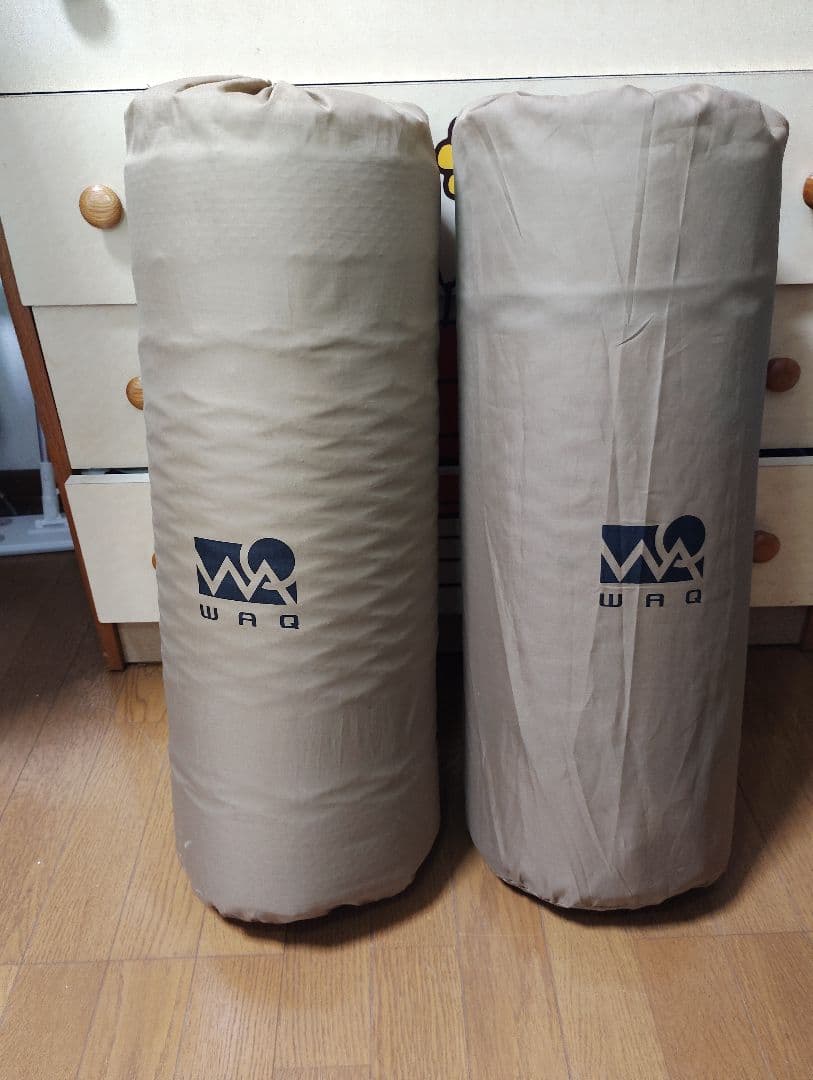 WAQ インフレーターマット　キャンプマット 車中泊マット 8cm 2枚セット