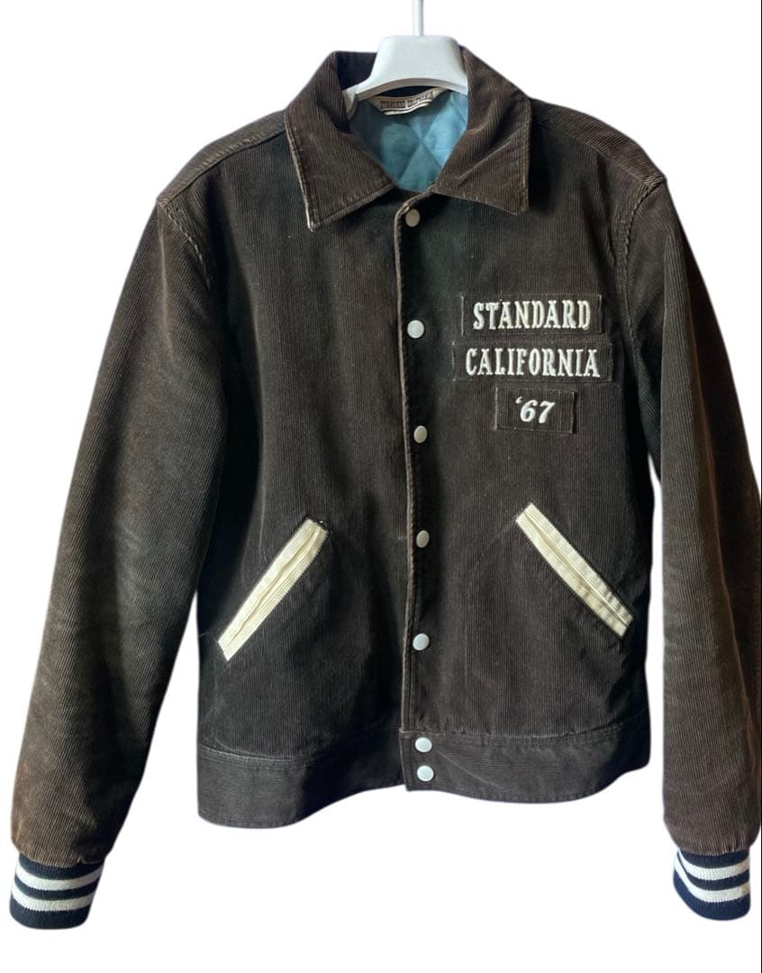 超希少！スタンダードカリフォルニア レタードジャケット コーデュロイ　スタジャン
