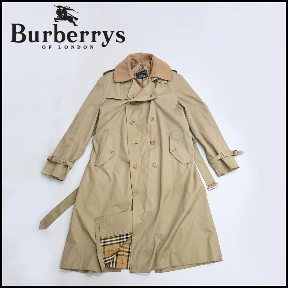 48371★年 バーバリーズ トレンチコート ノヴァチェック *
