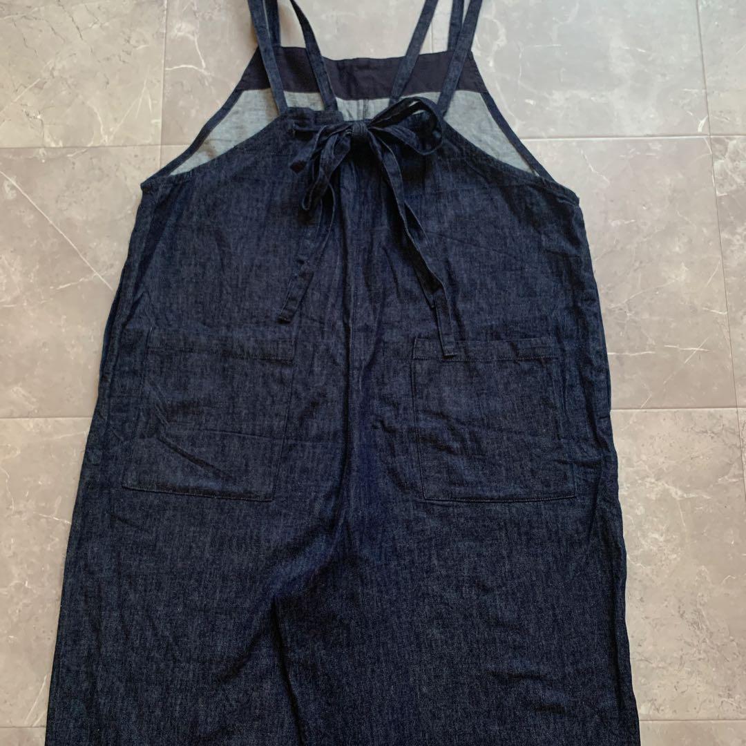 【美品】 kagure かぐれ　デニムイージーサロペット　インディゴ　フリー