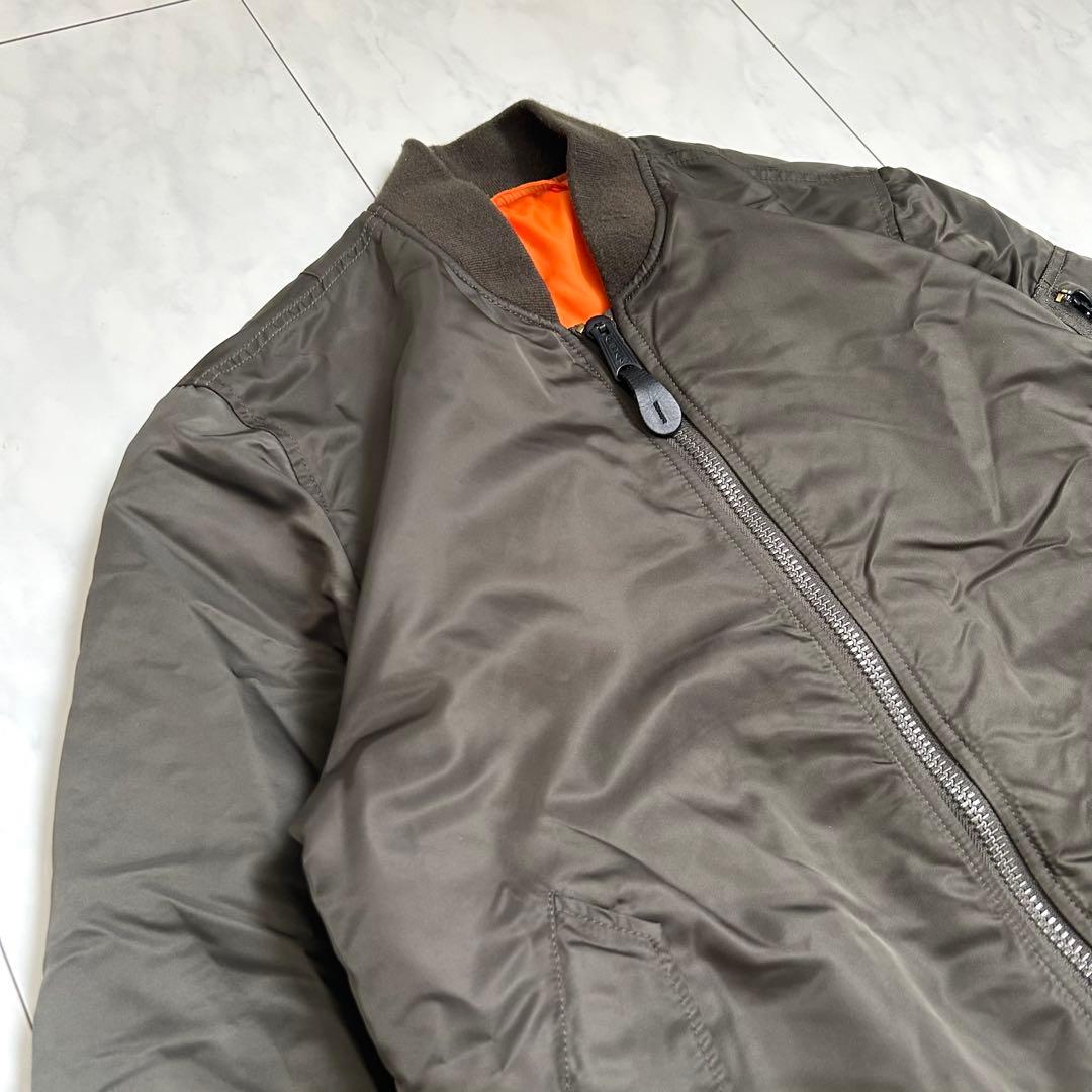【大人気】ALPHA INDUSTRIES MA-1 00s セージグリーン　L