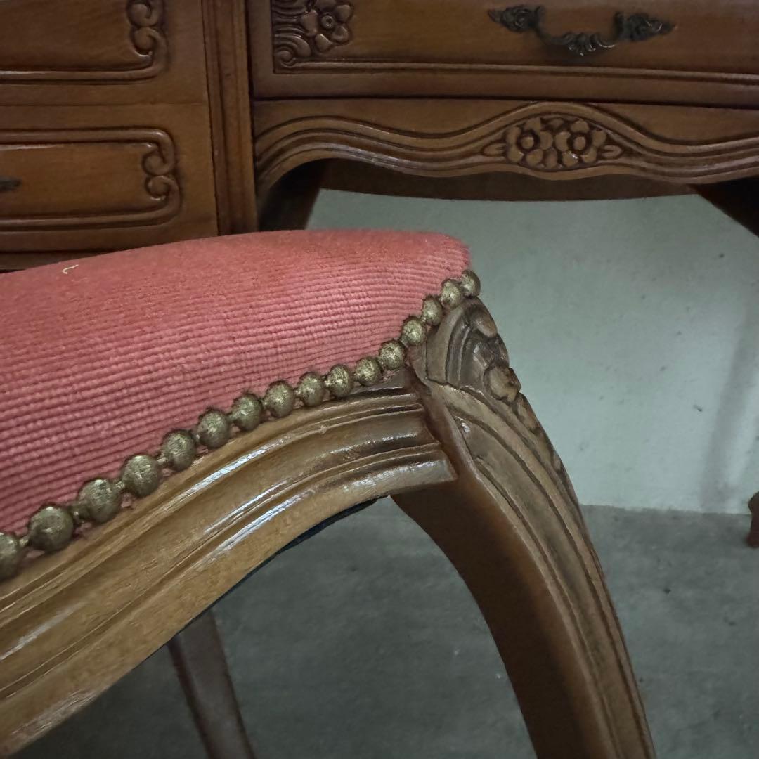 △イタリア 家具 ヴェローナクラシックドレッサー&スツール 猫脚　アンティーク