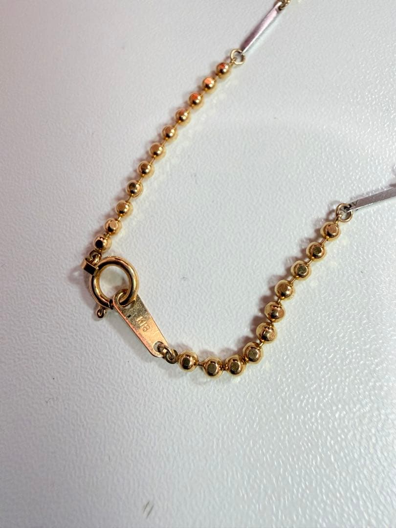 NAC（ナック） K18カットボールチェーン 磁気ネックレス（50cm）