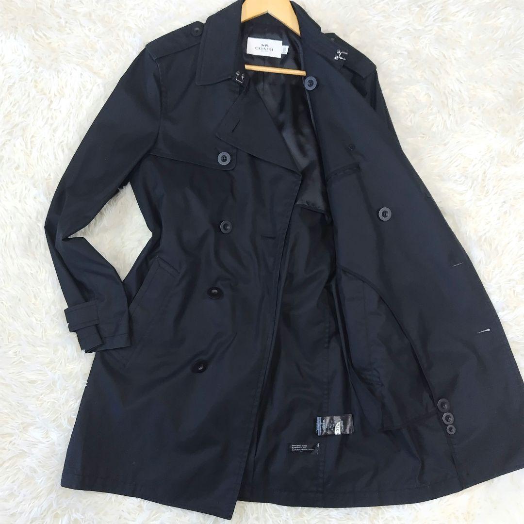 【極美品】コーチ トレンチコート ブラック L相当