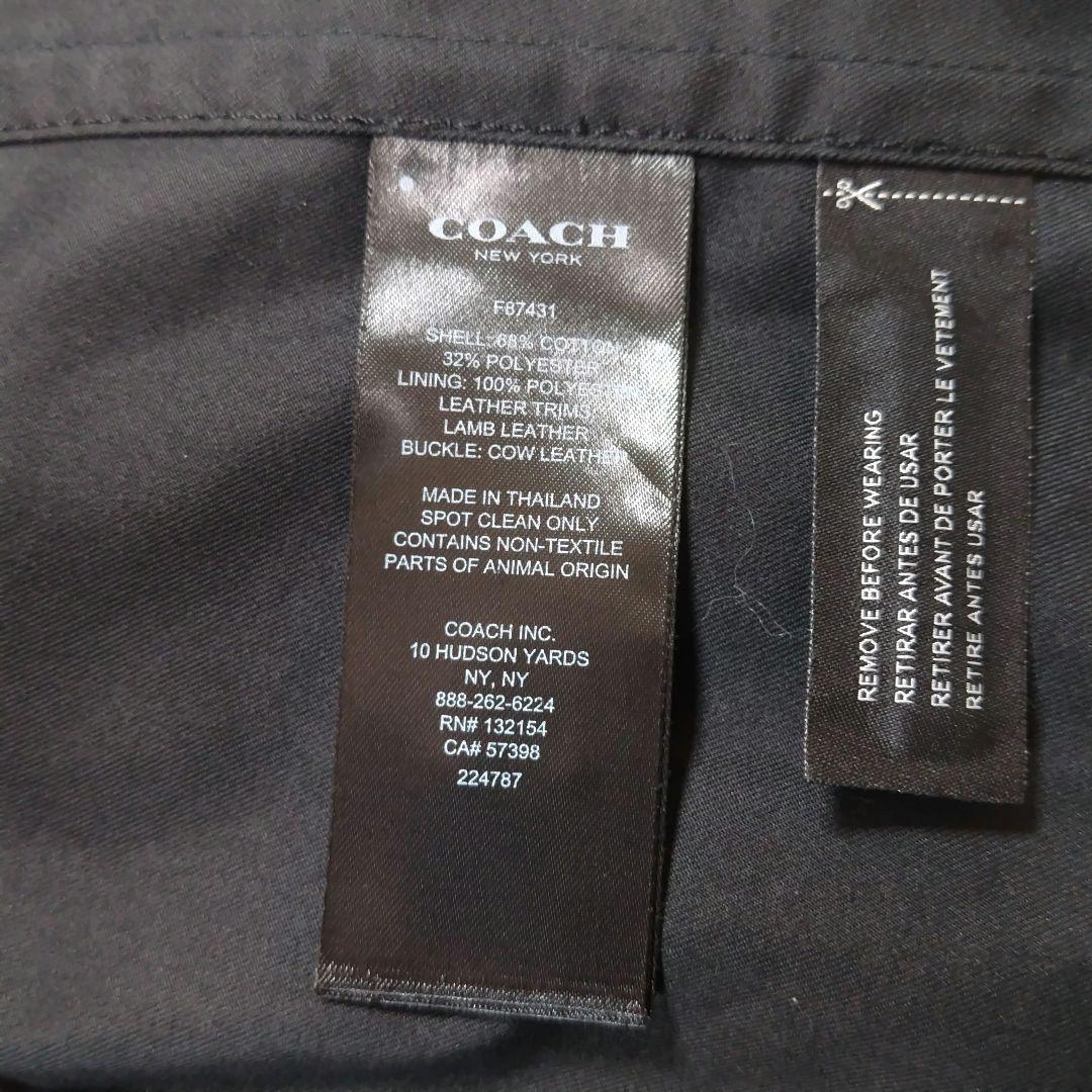 【極美品】コーチ トレンチコート ブラック L相当