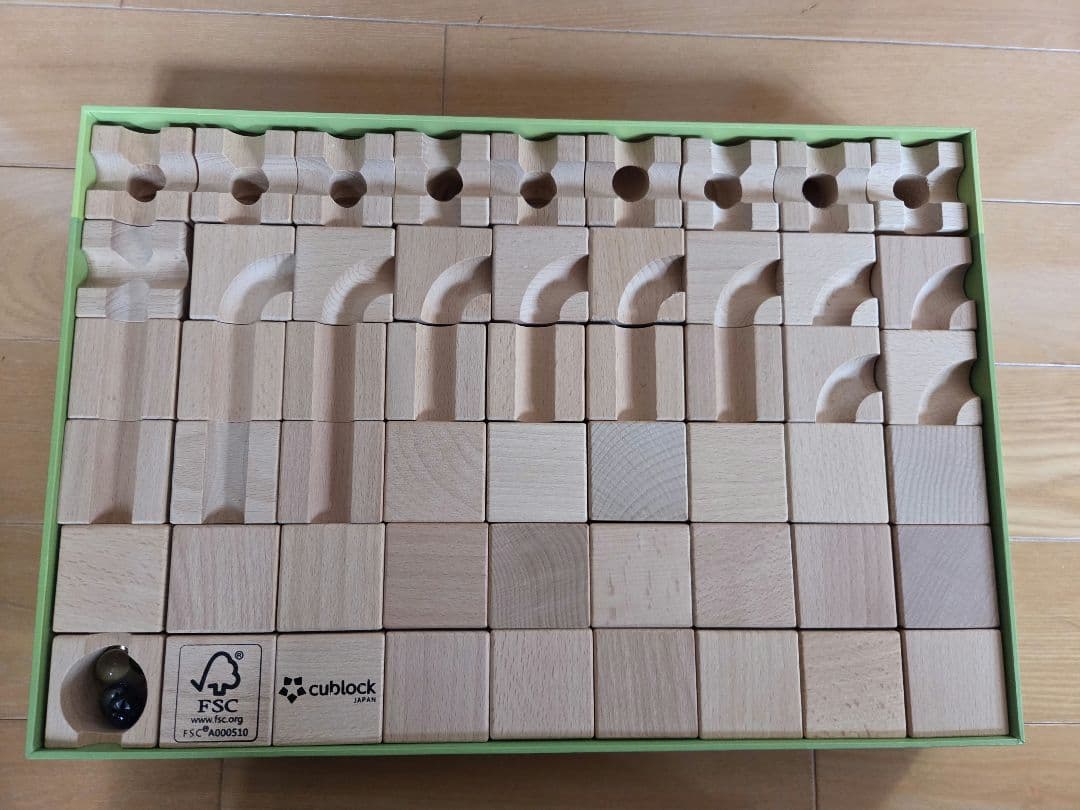 Cublock Standard 54個の木製キューブ 送料込