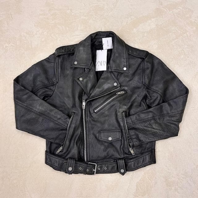 ★新品タグ付★ ZARA ザラ 本革 ライダース レザージャケット XL 完売品