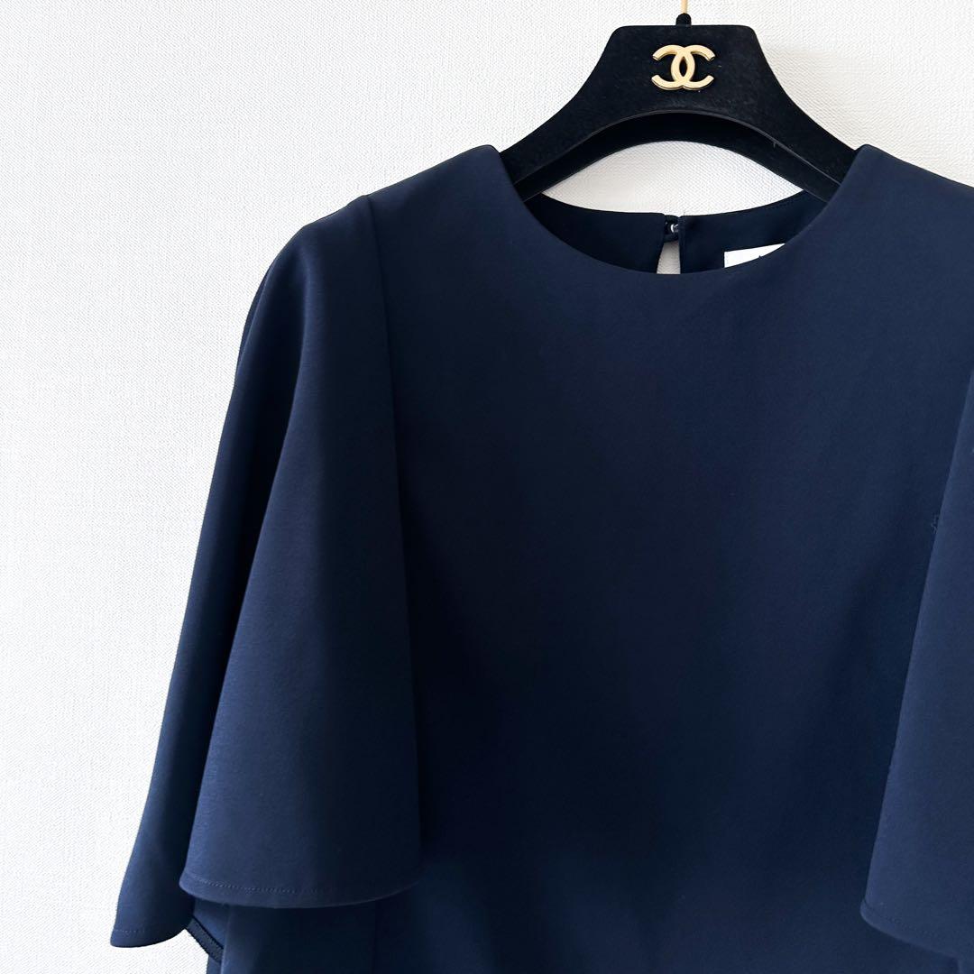 ADORE アドーア / ケープブラウス ネイビー 38