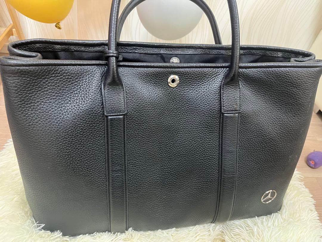 【美品】バーニーズニューヨーク トートバッグ メルセデスベンツ コラボ ブラック