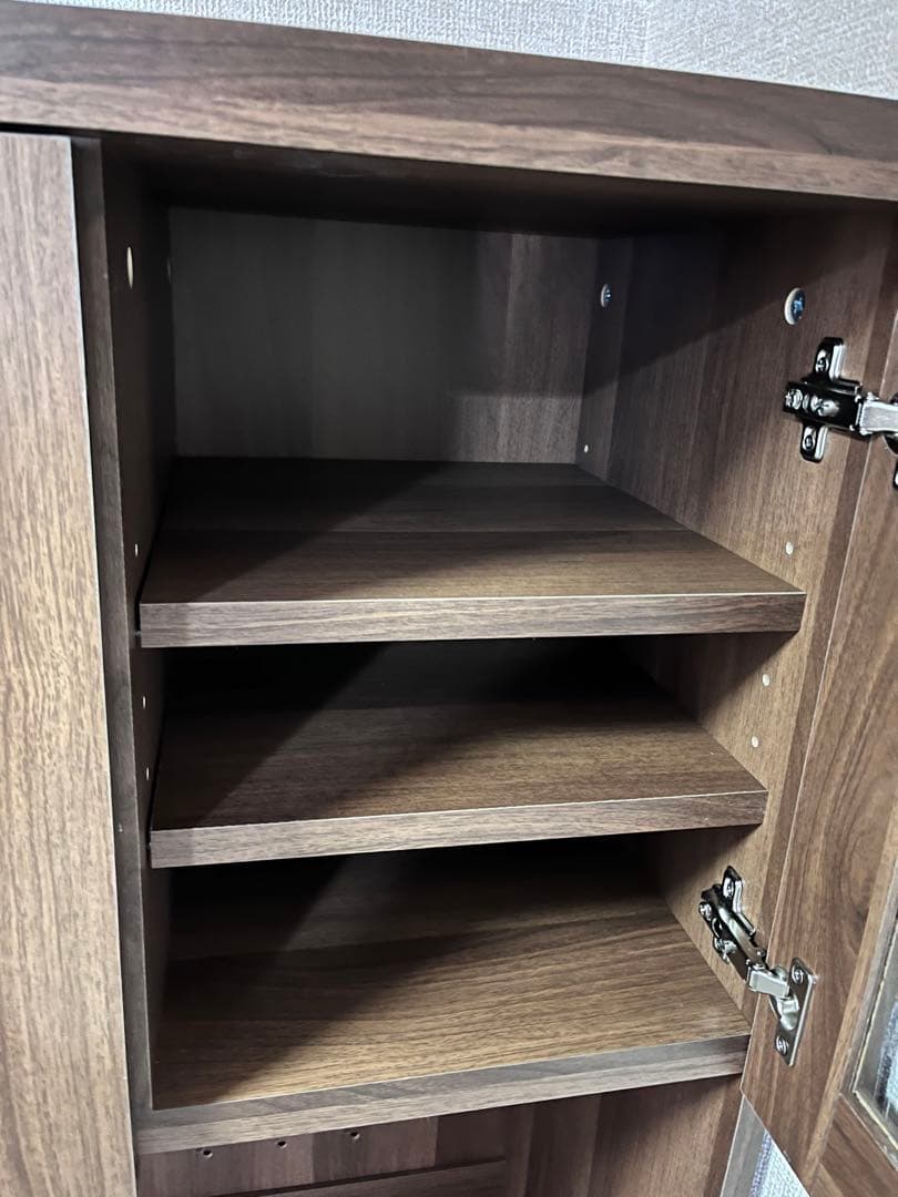 LOWYA【美品組み立て済】【3月発送】食器棚 コンセント付キッチン収納