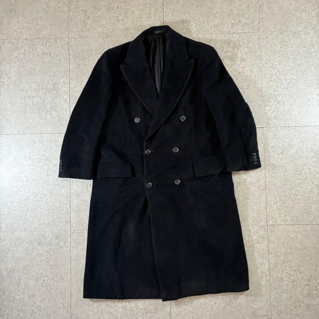 90s CHAPS Ralph laurenウールカシミアチェスターコート黒