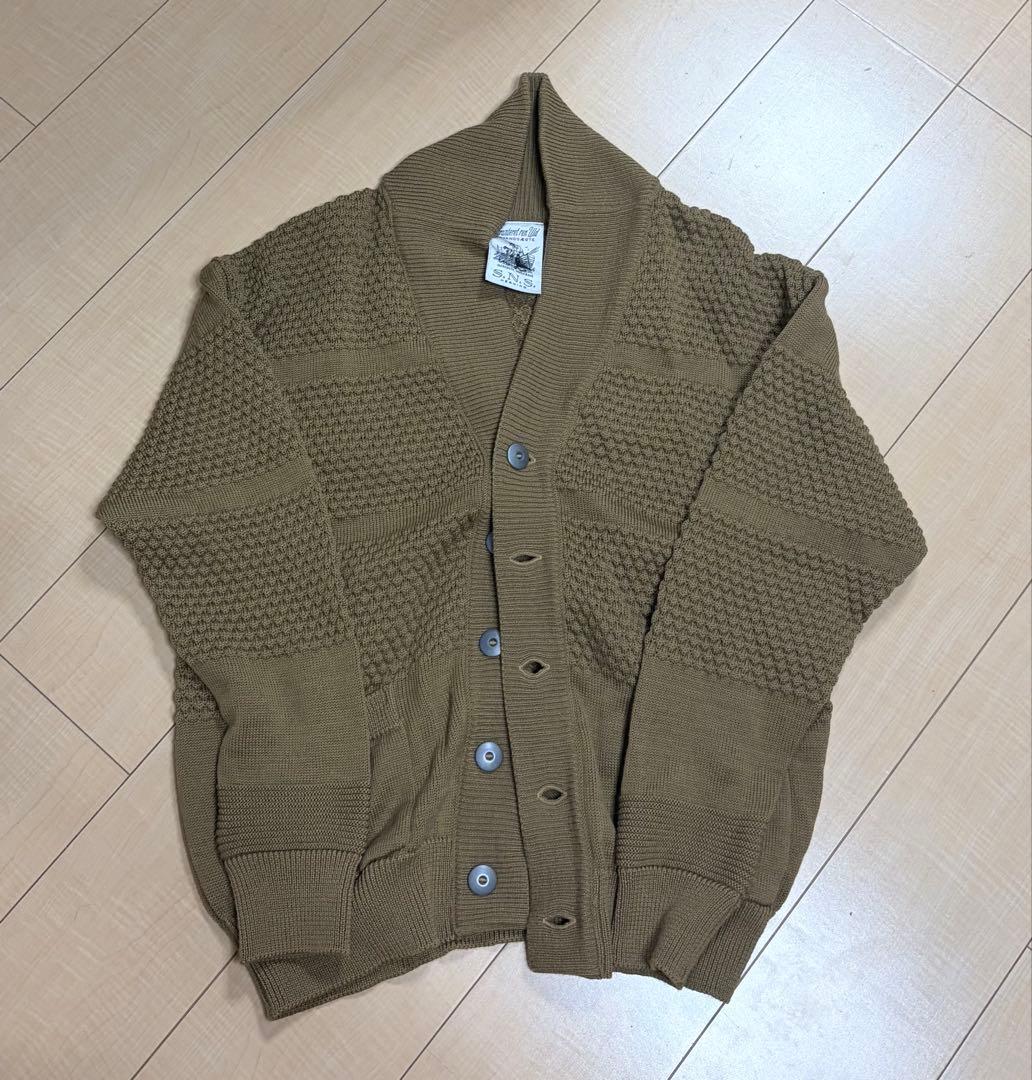 S.N.S. Herning ウールカーディガン M ブラウン