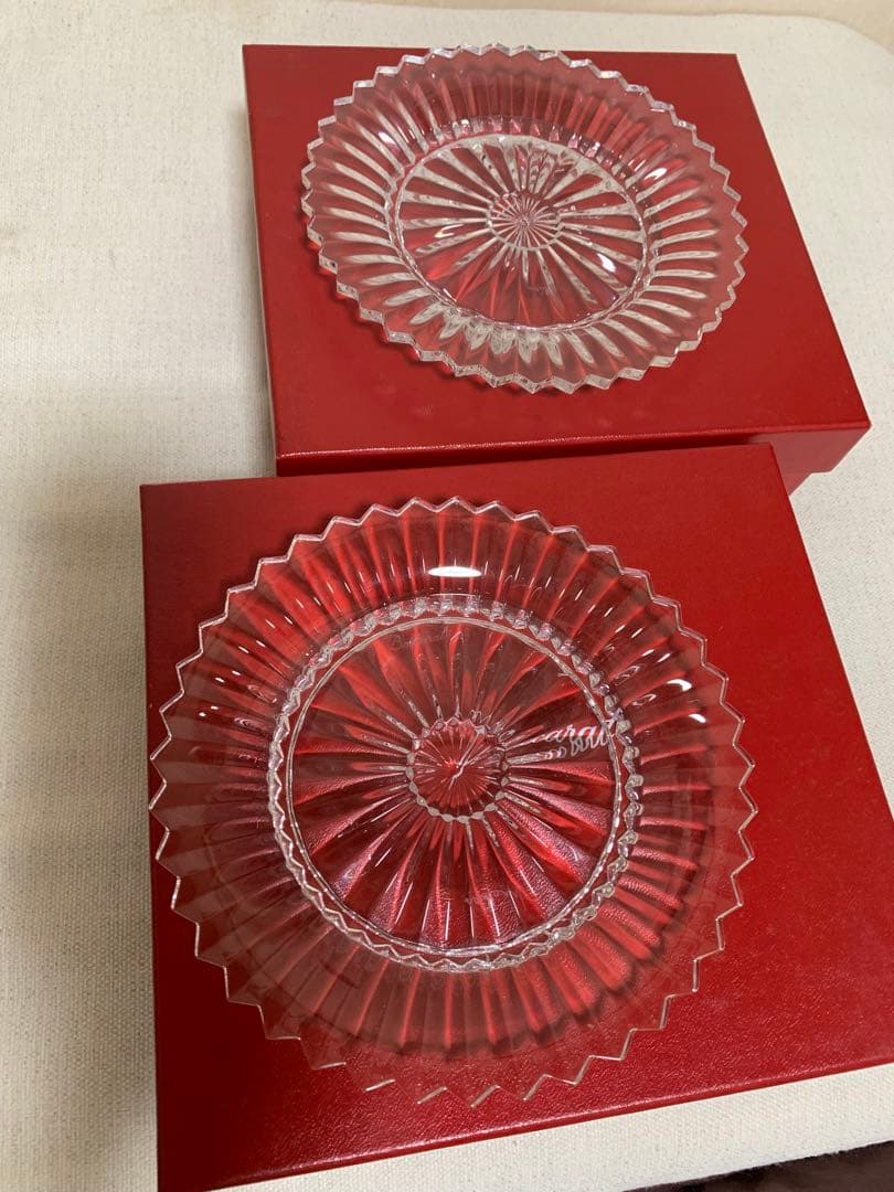 Baccarat 皿 2枚セット　直径16cm