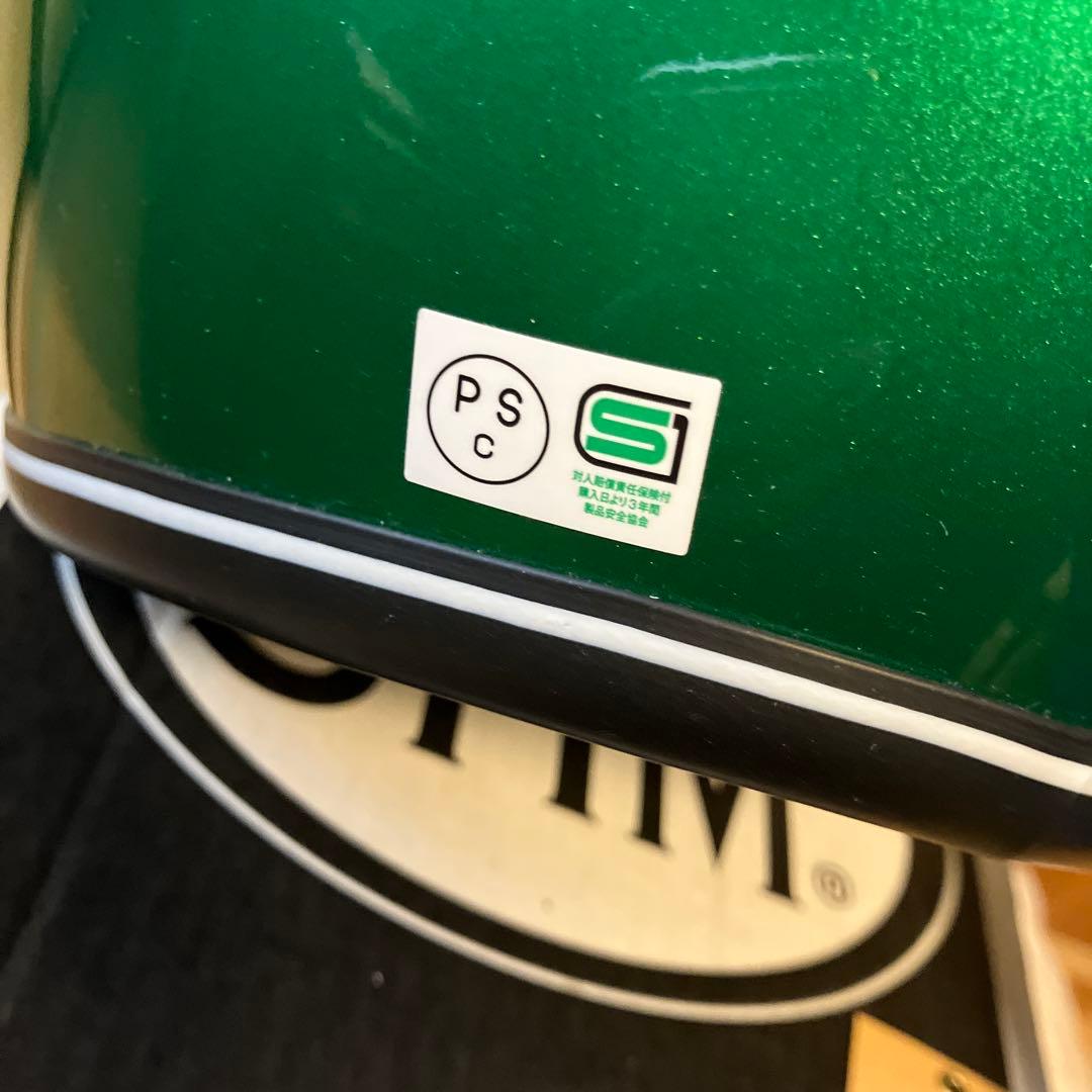 SHM スモールジェットヘルメット グリーンメタリック LOT501 Lサイズ