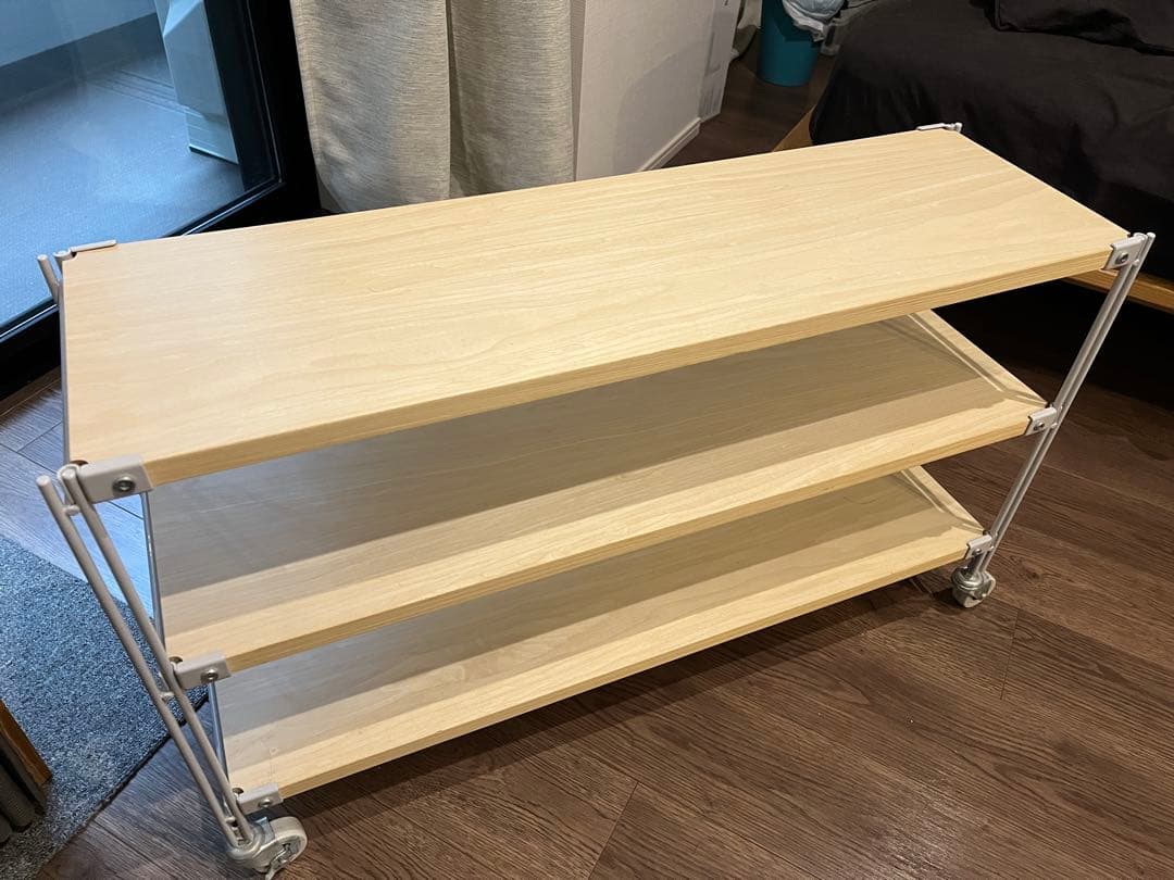 無印良品 スチールユニットシェルフ 奥行25cm 木製棚