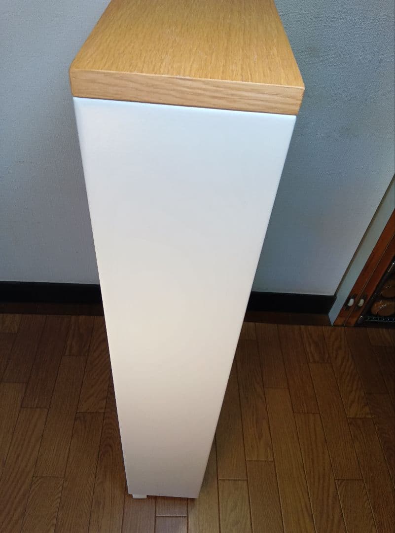 山崎実業 tower ハンドル付 スリムワゴン 3段 キャスターラクラク出入れ