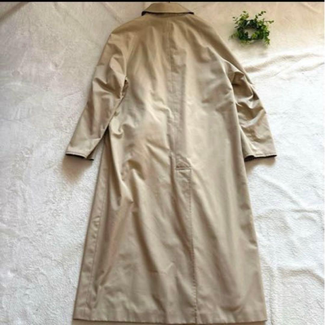 アクアスキュータム　ステンカラー　コート　リバーシブル　ベージュ　バルマカーン
