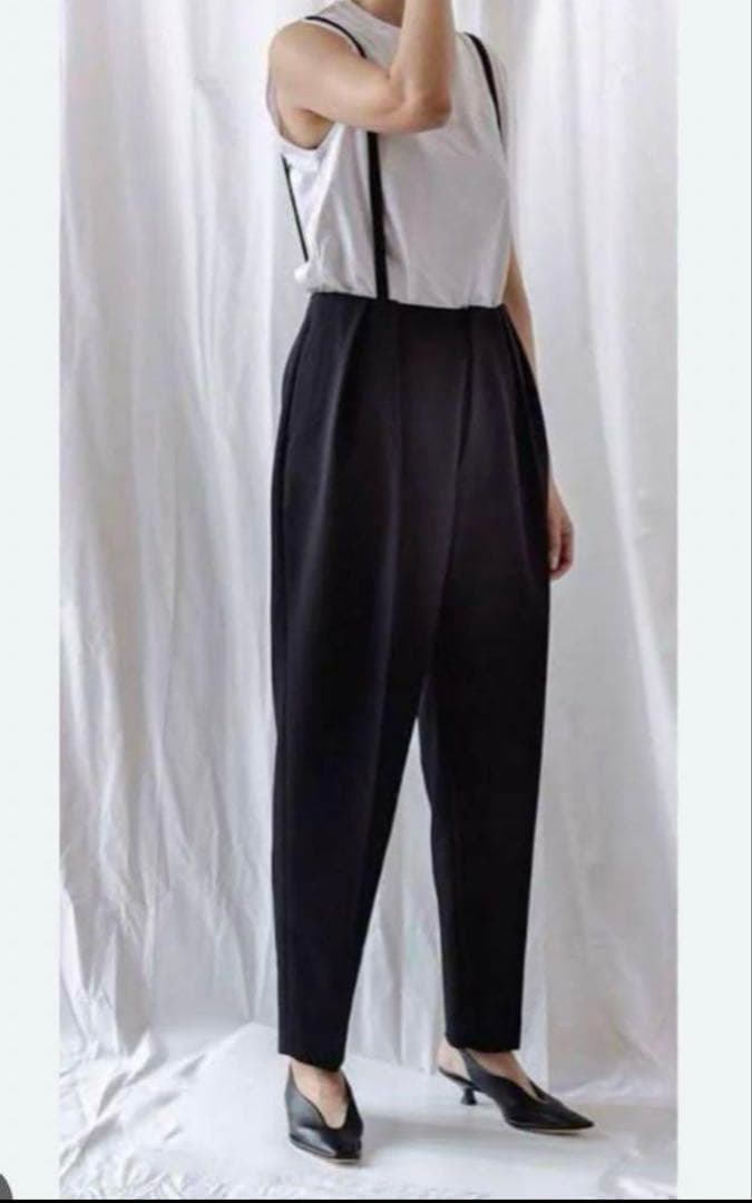 lohen ローヘン　サスペンダーパンツ　ブラック36