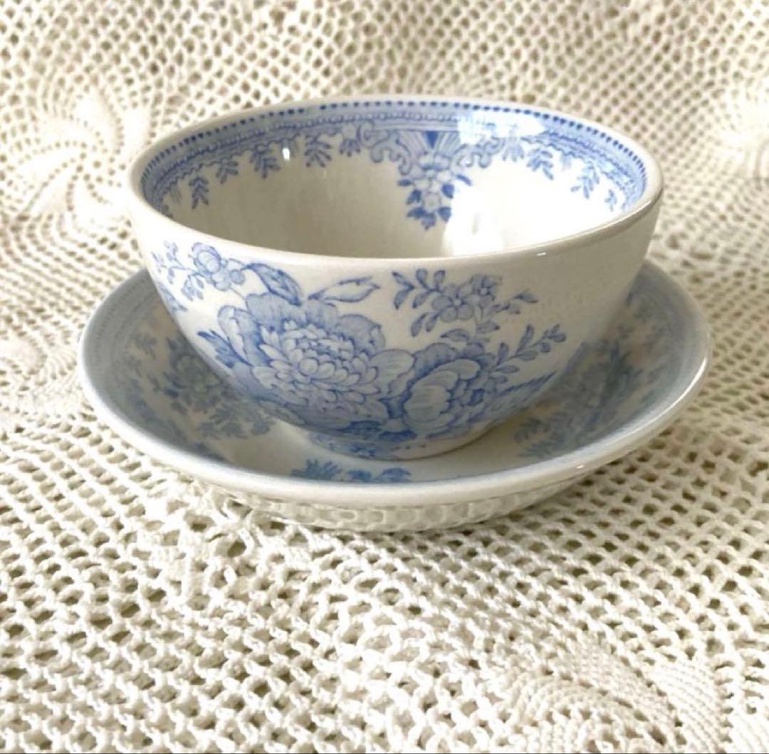 Burleigh ブルーアジアティックフェザンツ シュガーボウル ミニプレート