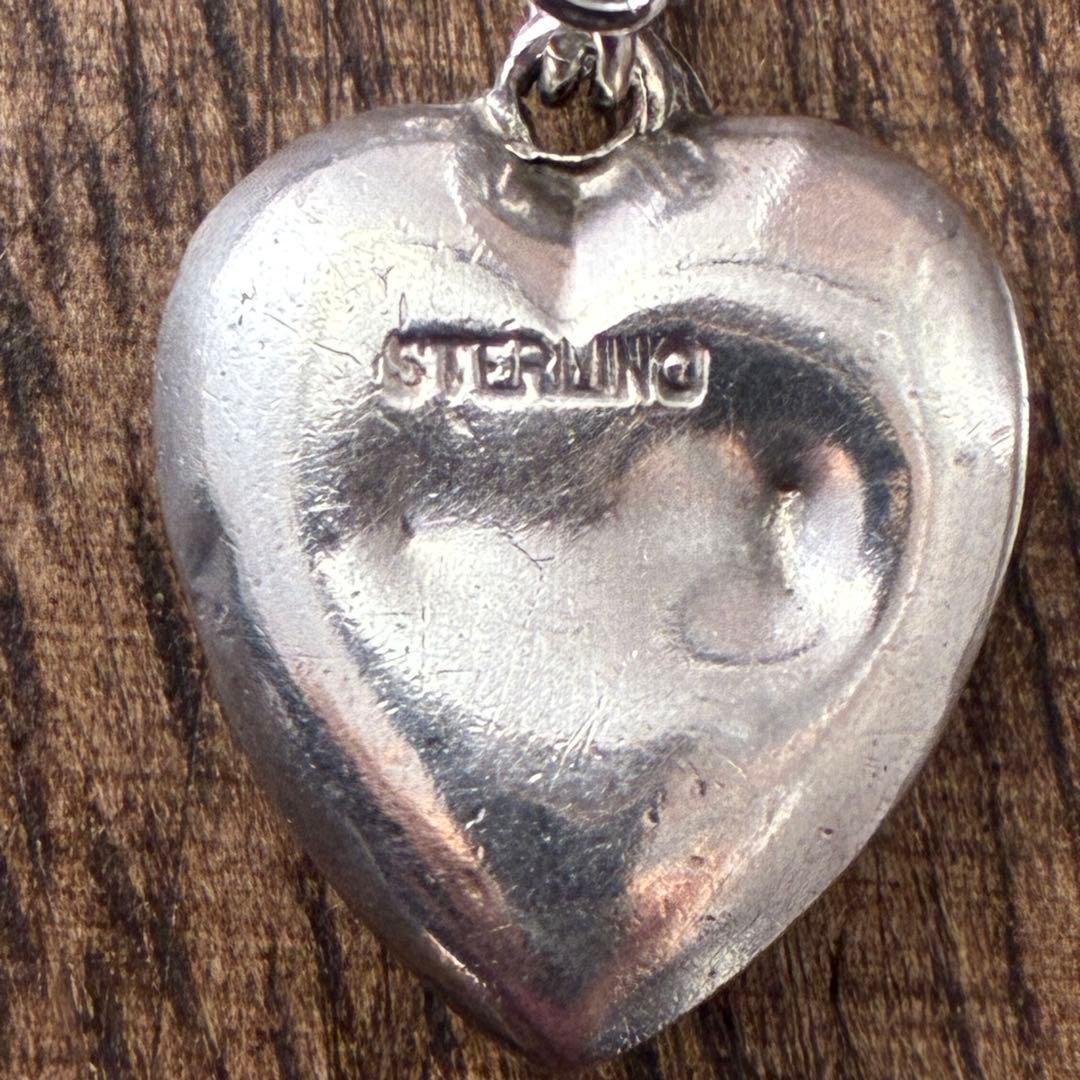 スウィートハートジュエリー ピーコック シルバー ヴィンテージネックレスNAVY