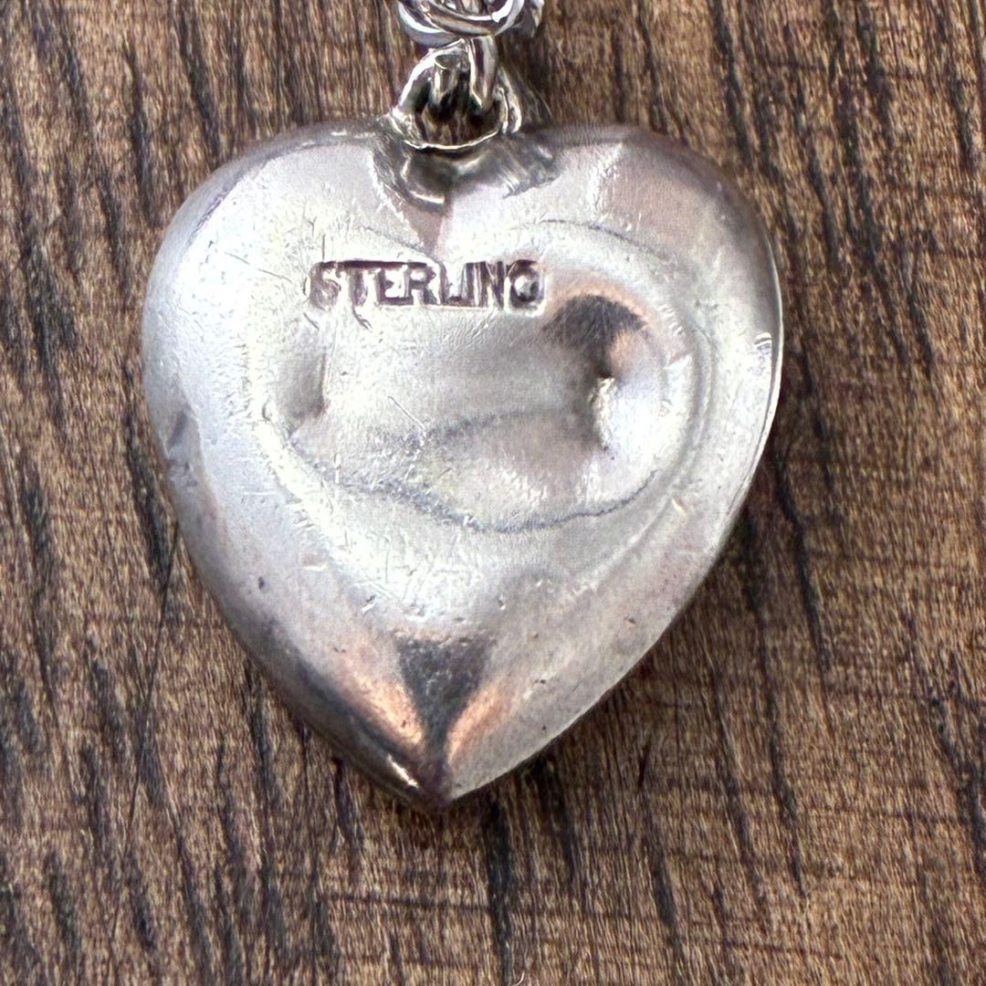 スウィートハートジュエリー ピーコック シルバー ヴィンテージネックレスNAVY