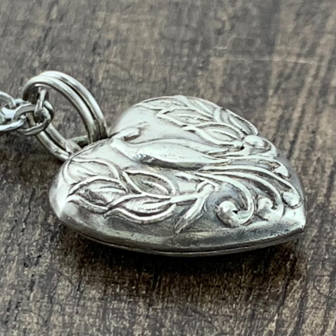 スウィートハートジュエリー ピーコック シルバー ヴィンテージネックレスNAVY