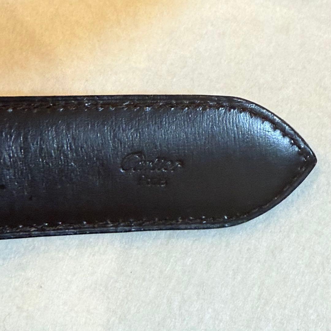 Cartier カルティエ　ブラック レザーベルト　レザー　専用箱付き　男女兼用