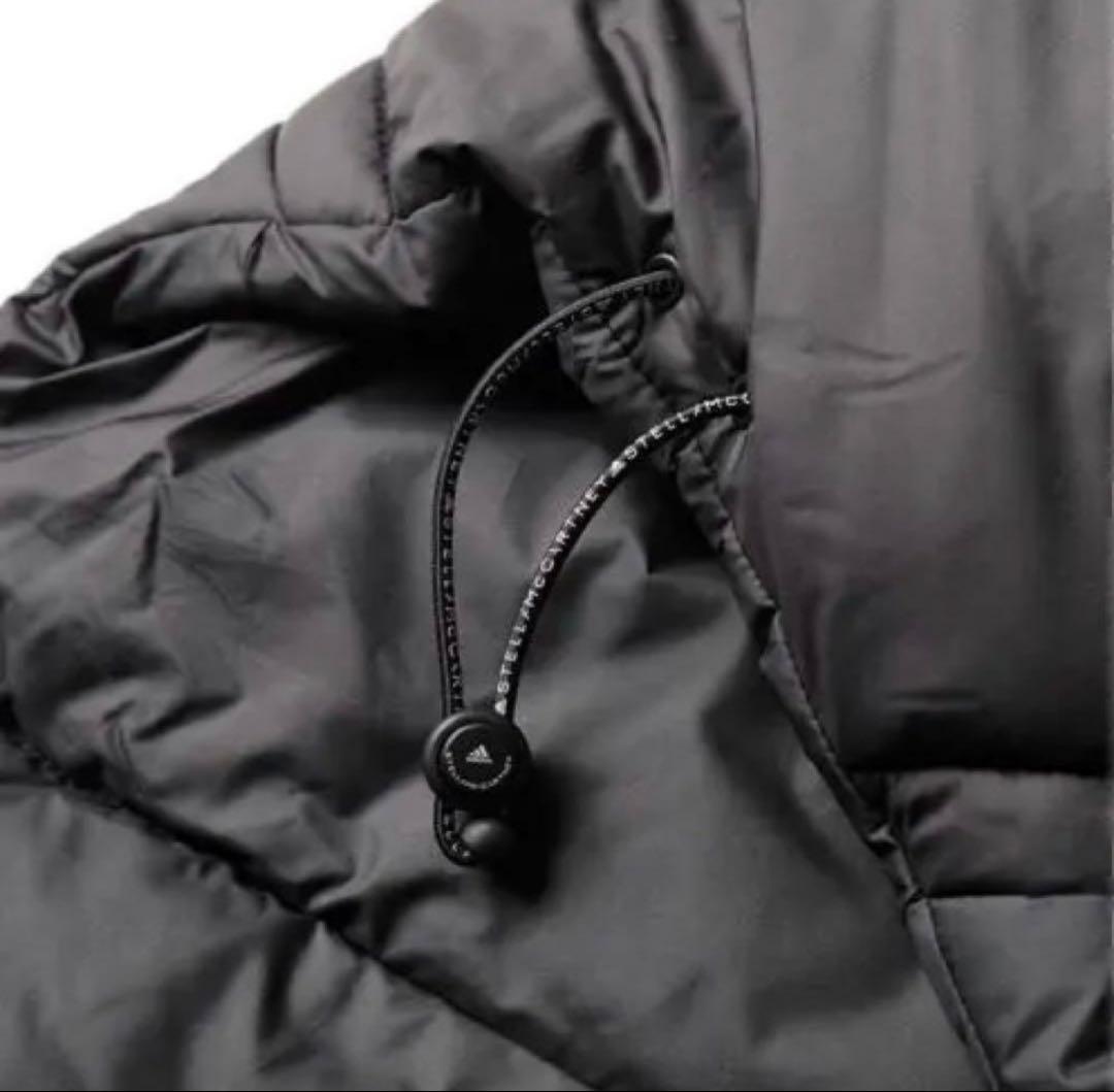 新品未使用　アディダス ステラマッカートニー ブラック　ダウン　マフラー