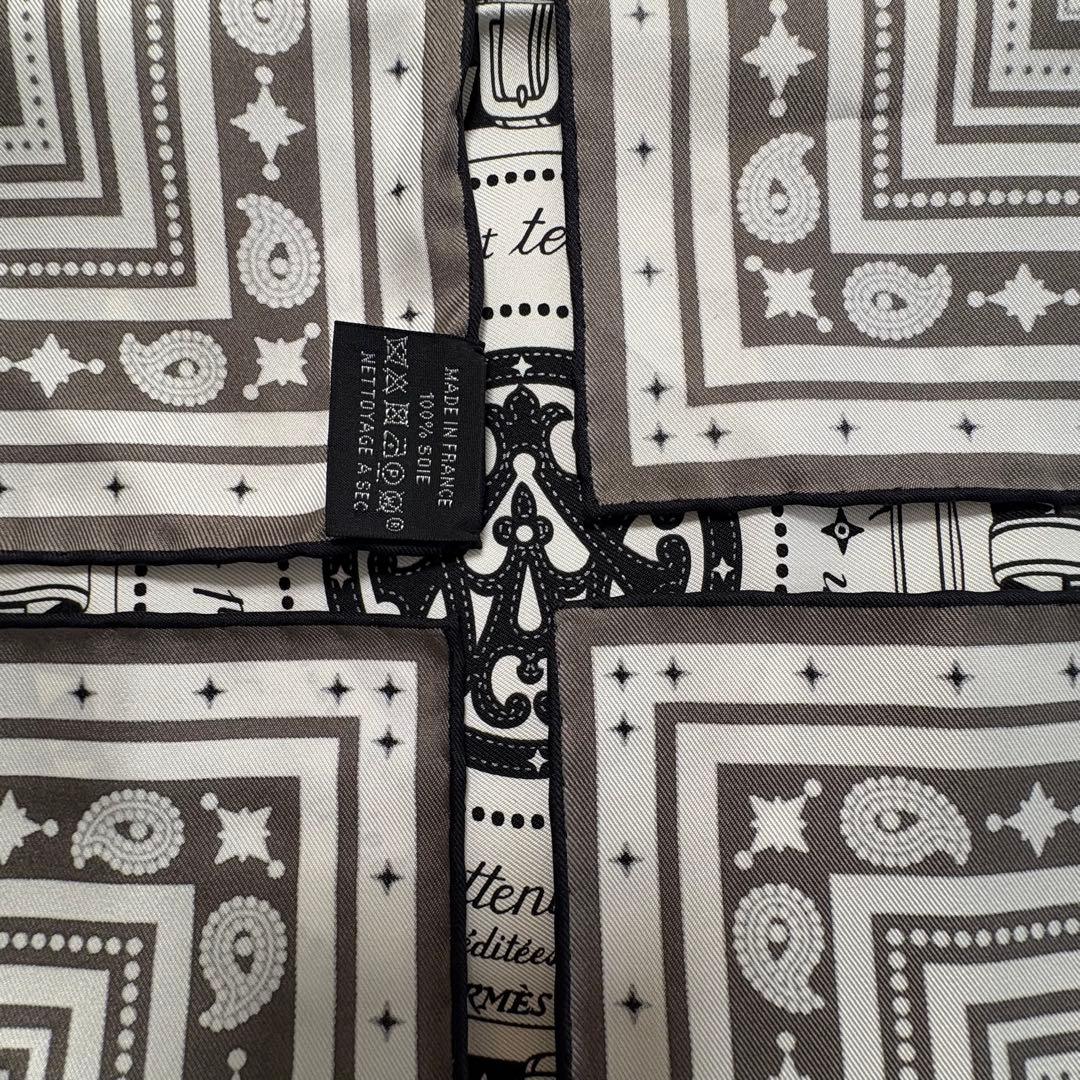 【ハンナ様】エルメス　馬着　カレ55 ダークグレー