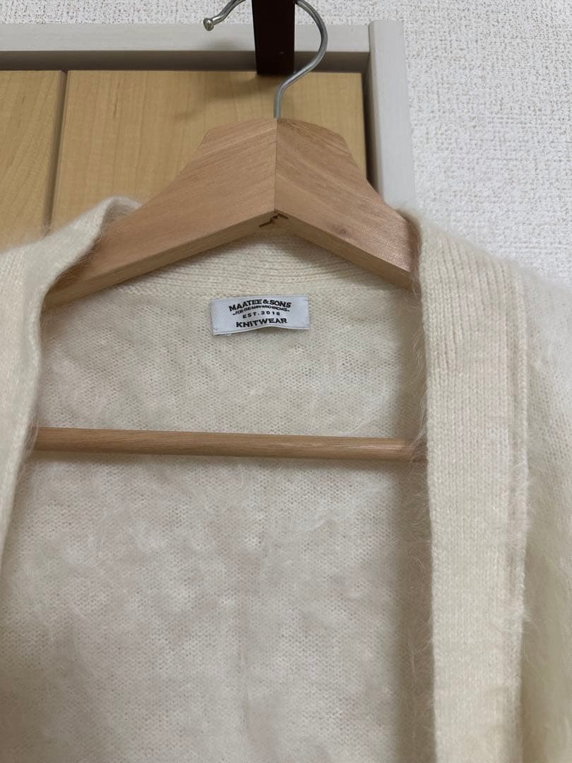 MAATEE&SONS カシミヤシャギーカーディガン オートミール