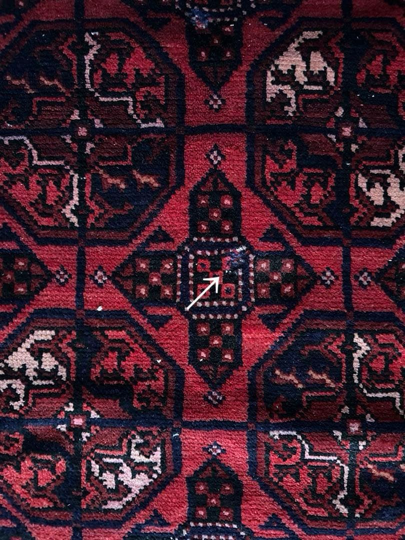 242×142 大判　ヴィンテージラグ　　トルクメンラグ