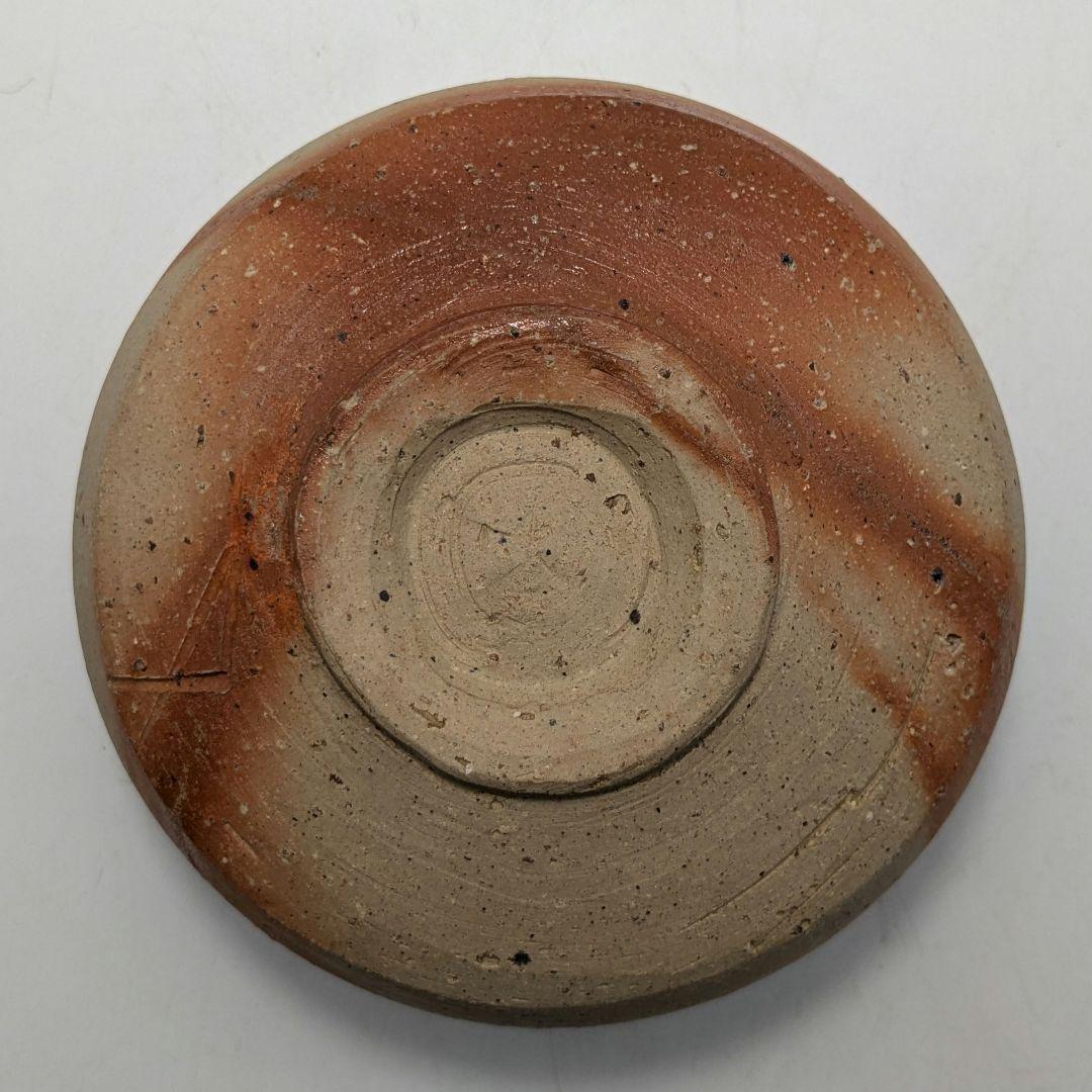 初代森陶岳 備前焼 緋襷茶盌 合箱合布 折松葉印 抹茶碗 抹茶茶碗 茶道具 茶器