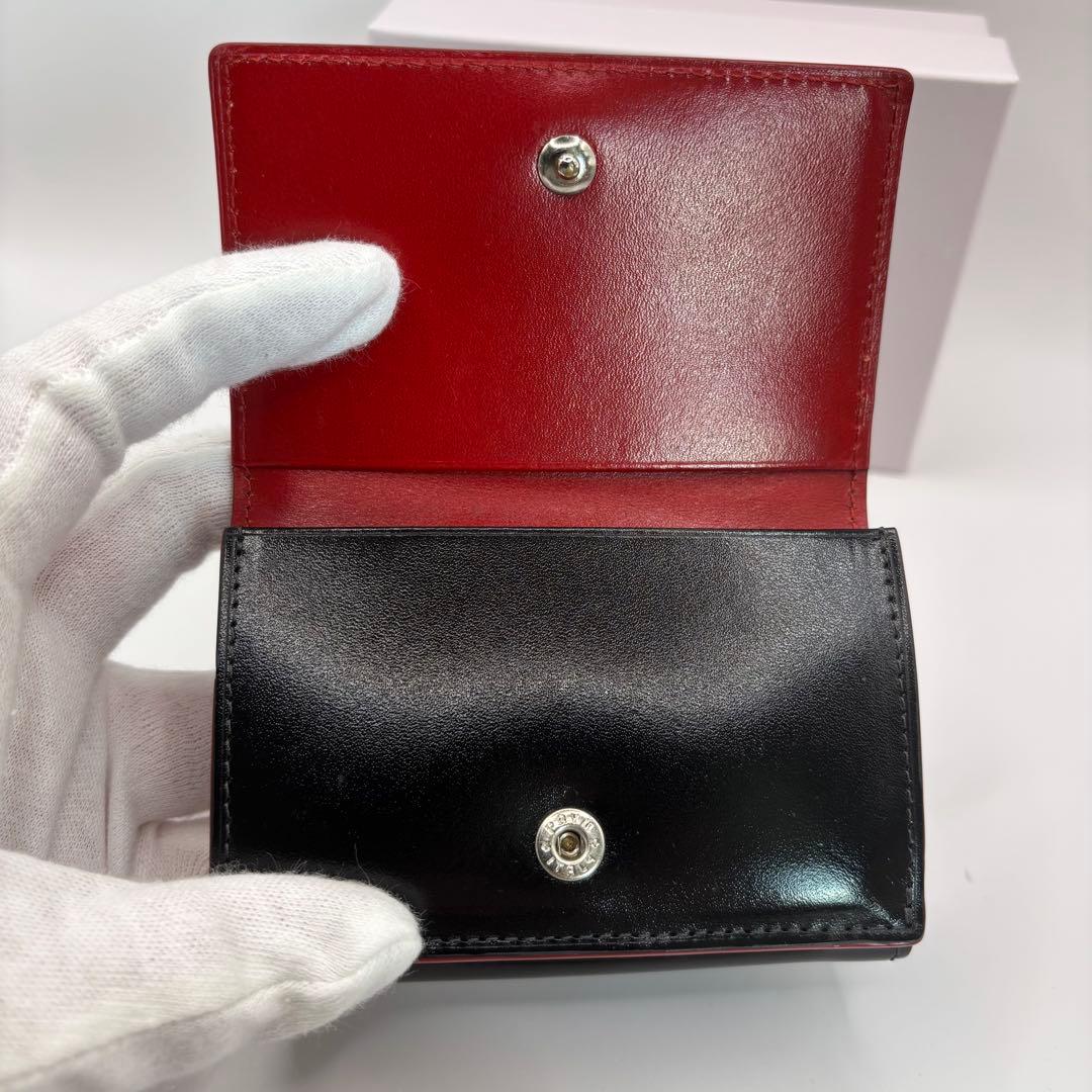 美品　vivienne westwood 三つ折り財布　ブラック　内側レッド