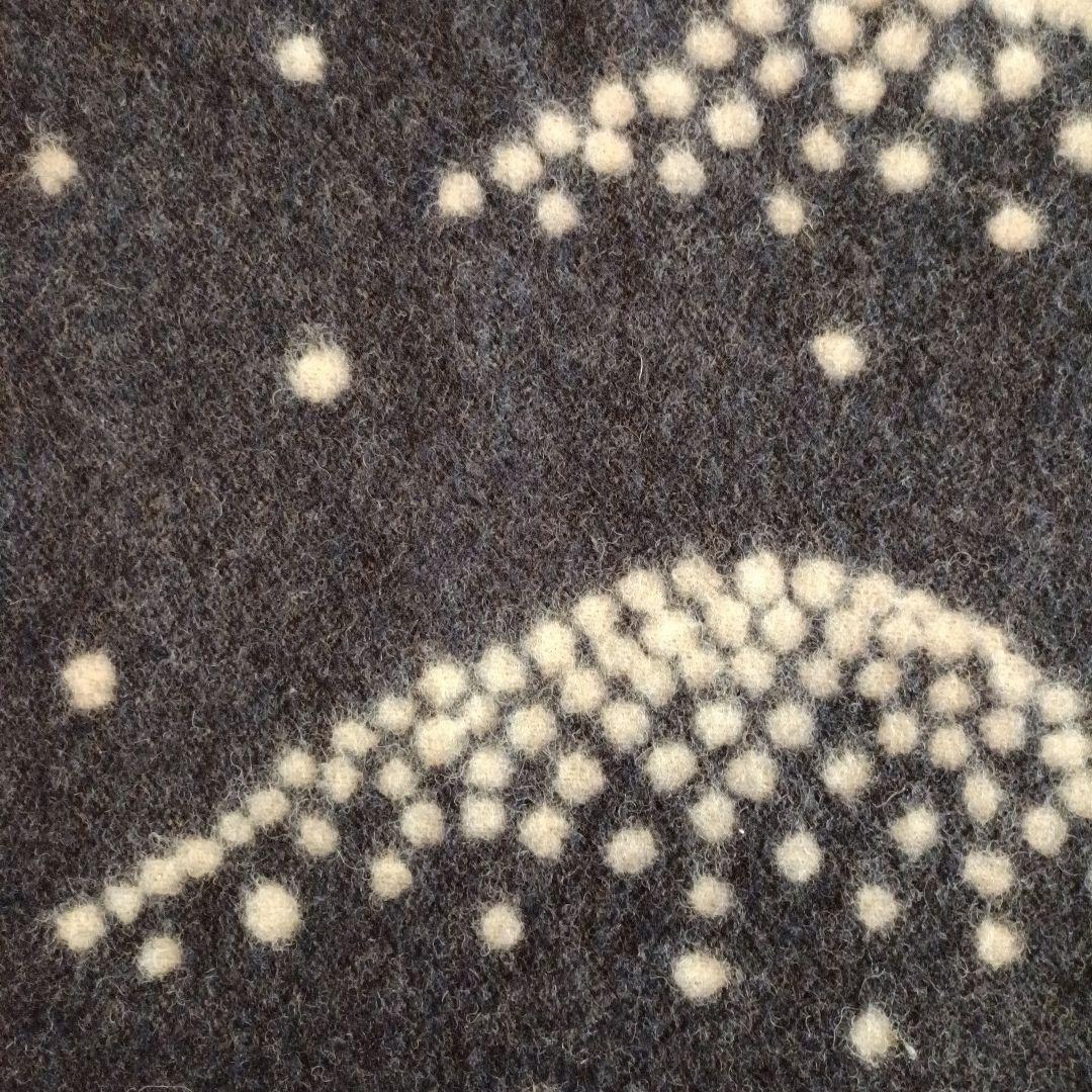 最終お値下KLIPPAN ウールブランケット ネイビー