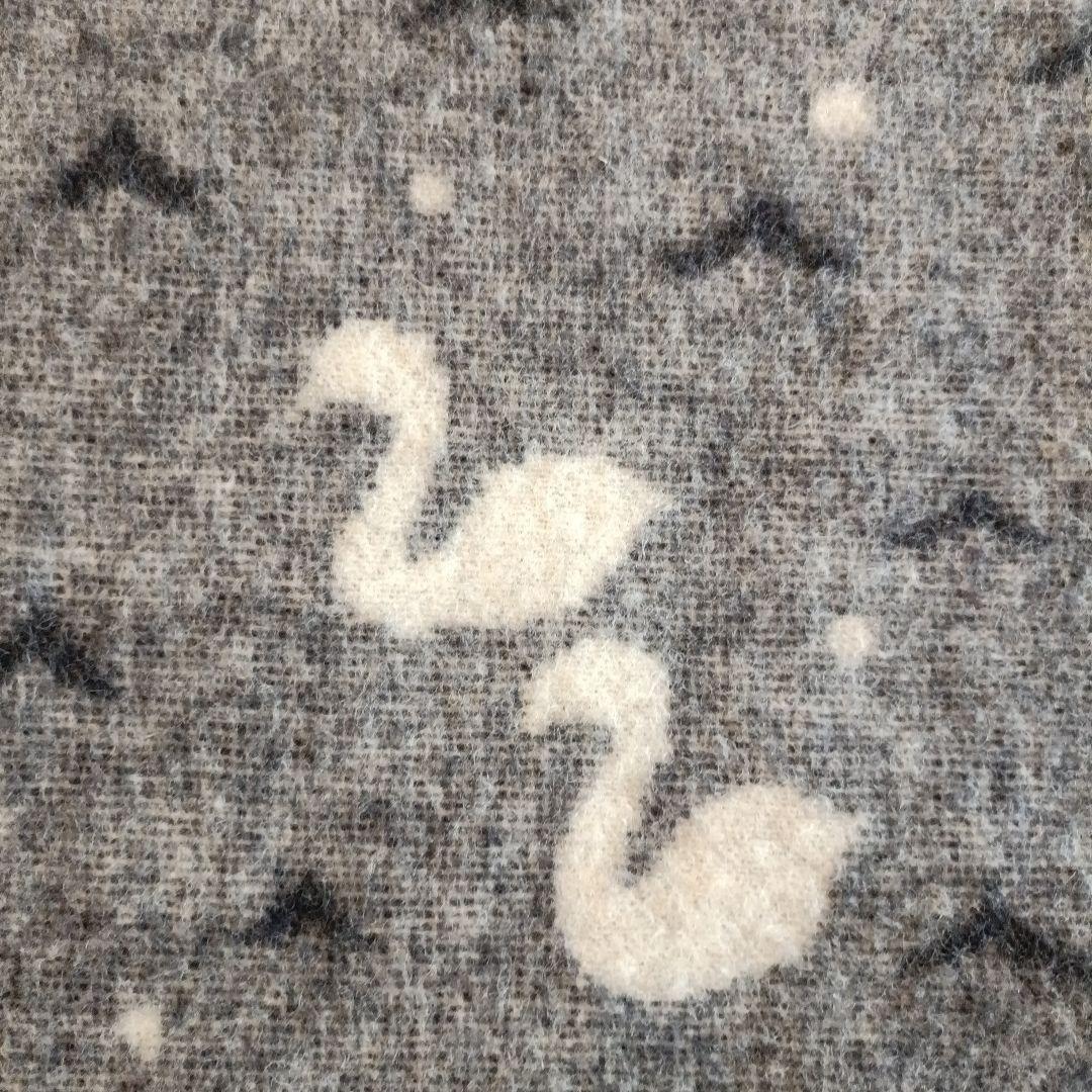 最終お値下KLIPPAN ウールブランケット ネイビー