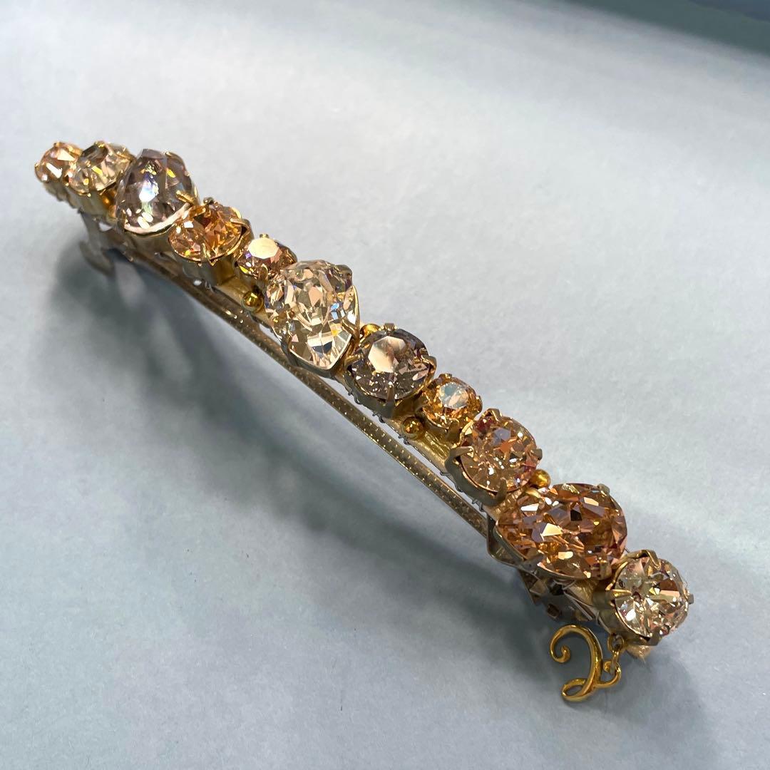 コンプレックスビズスワロフスキーゴージャスバレッタ浴衣ヘアショップ袋付き