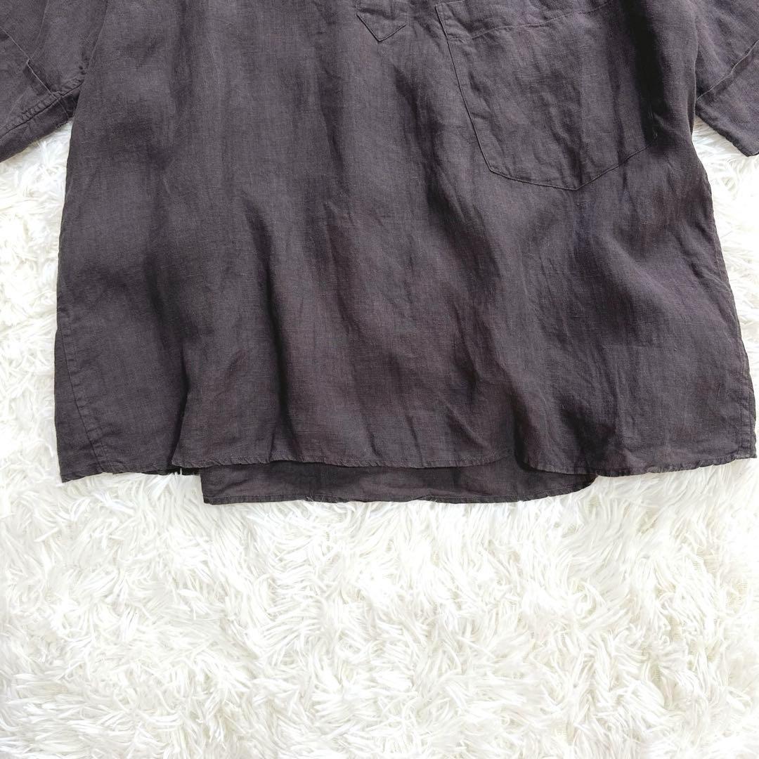 極美品 22SS マーガレットハウエル FINE LINEN SHIRT リネン