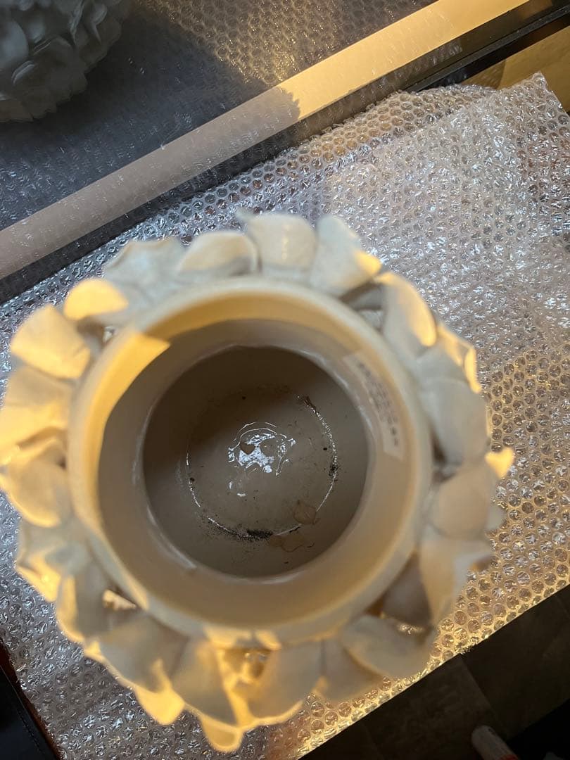 コンランショップ購入DESPOTS/デスポッツ 花びらフラワーベース ホワイト大